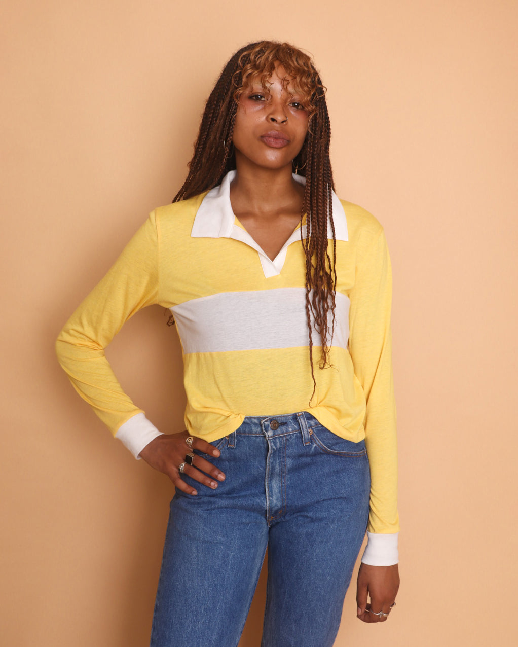 LONG SLEEVE CROPPED MILLER POLO – CAMP Collection